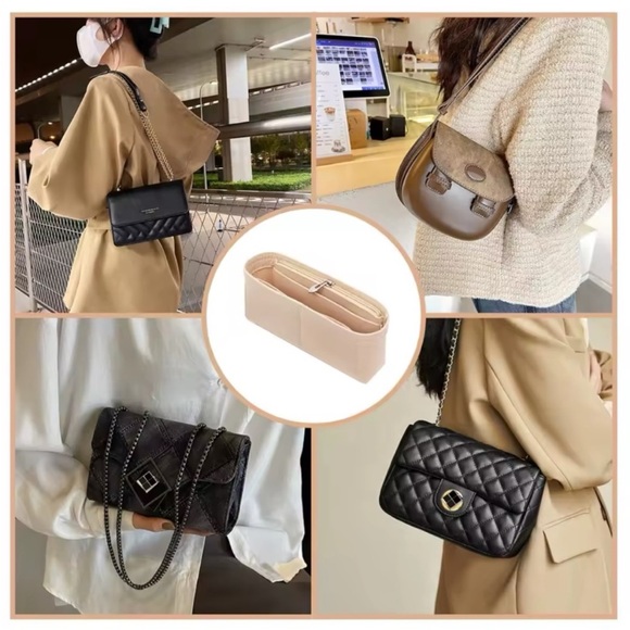 Longchamp Le Pliage Mini Pouch Felt Purse Handbag Bag Insert Organizer - Picture 5 of 15